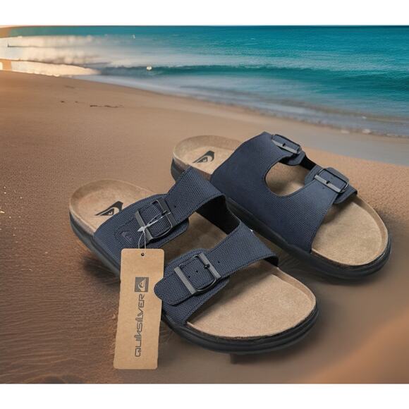 Quiksilver Double Strap Deck Shoes Summer Sandals Mens Size 10 New Fast Ship main image 7